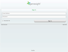Tablet Screenshot of mygenesight.com